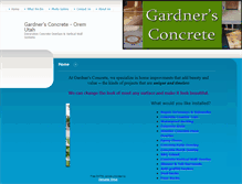 Tablet Screenshot of gardnersconcrete.com